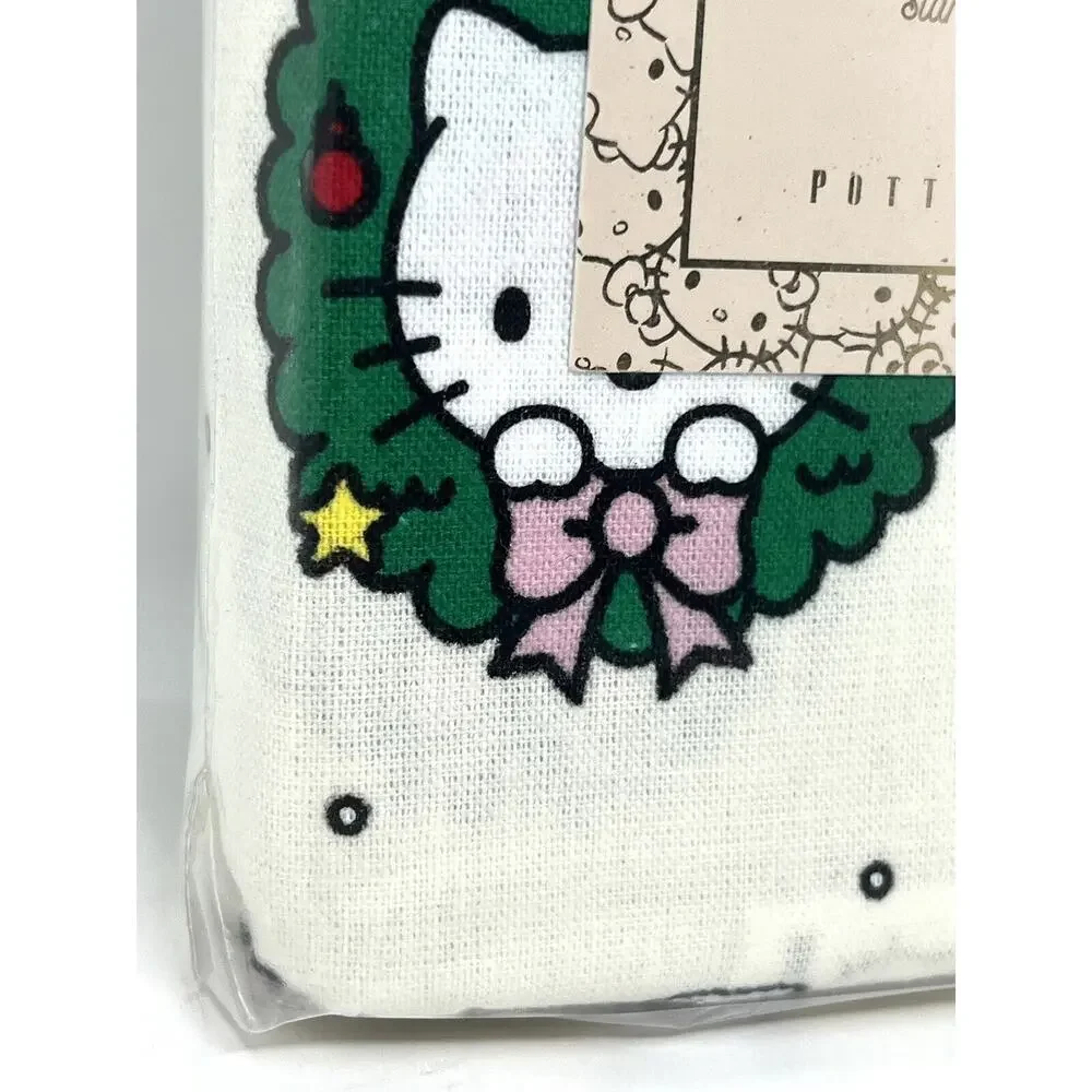 Pottery Barn Teen Hello Kitty Organic Flannel Christmas Sham STANDARD NWT